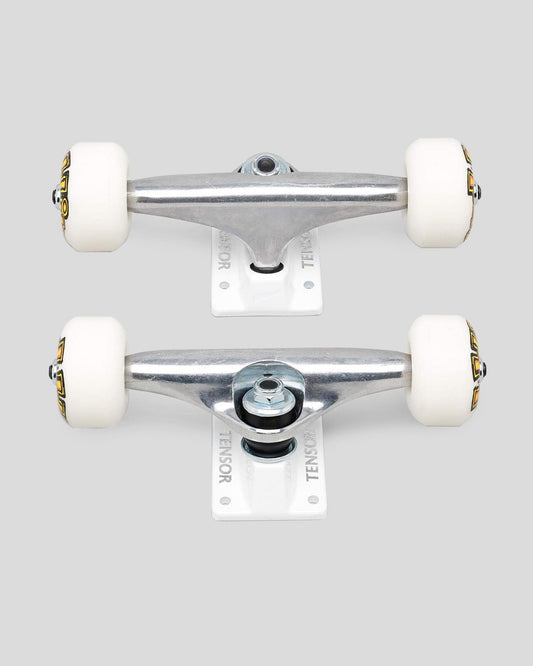 Tensor Trucks x Blind OG Stretch Wheels 52mm Combo Set Raw White 5.25 8" Axles