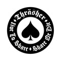 Thrasher Magazine Stickers 5 Pack Oath Black Skateboard Decal Sticker