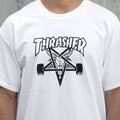 Thrasher Tee Skate Goat White Skateboard Magazine T Shirt