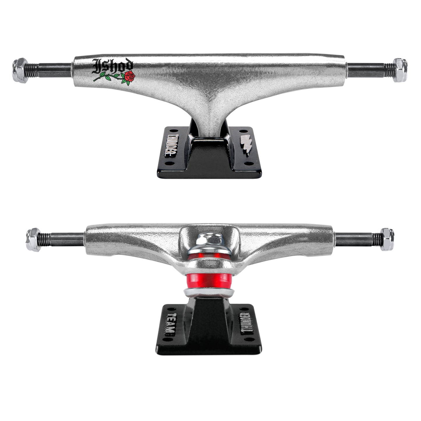 Thunder Skateboard Trucks 148 Ishod Wair Rose Polish/Black 8.25" Axles