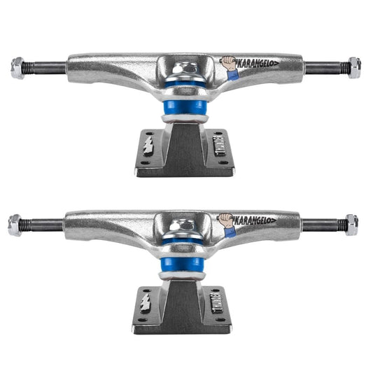 Thunder Skateboard Trucks 148 Tom Karangelov Stamped Gunmetal Grey 8.25" Axles