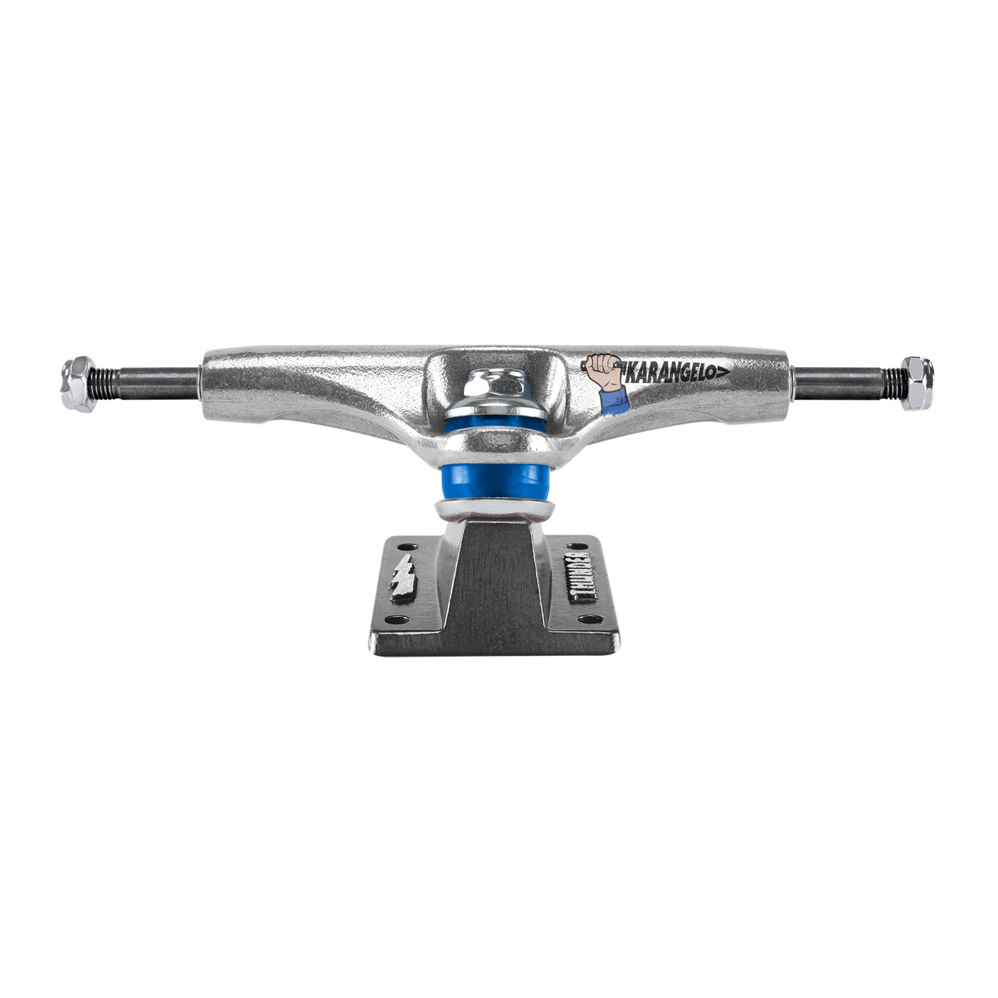 Thunder Skateboard Trucks 148 Tom Karangelov Stamped Gunmetal Grey 8.25" Axles