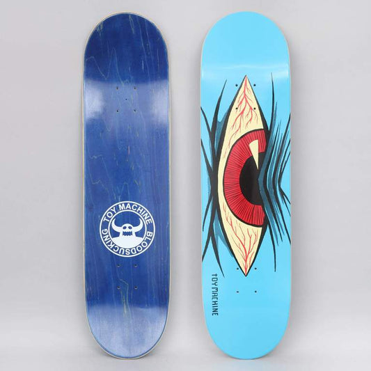 Toy Machine Skateboard Deck Mad Eye Blue 7.75"
