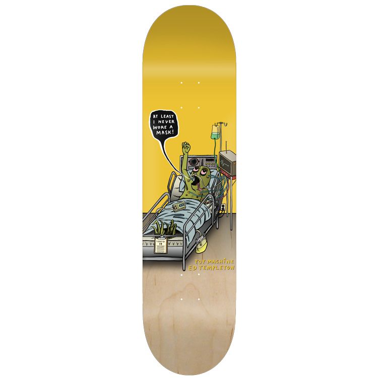 Toy Machine Skateboard Deck Mask Ed Templeton 8 5