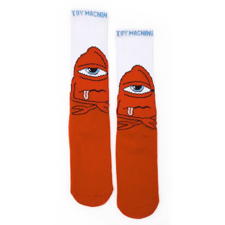 Toy Machine Socks Bored Sect White OSFM New Skateboard Sox