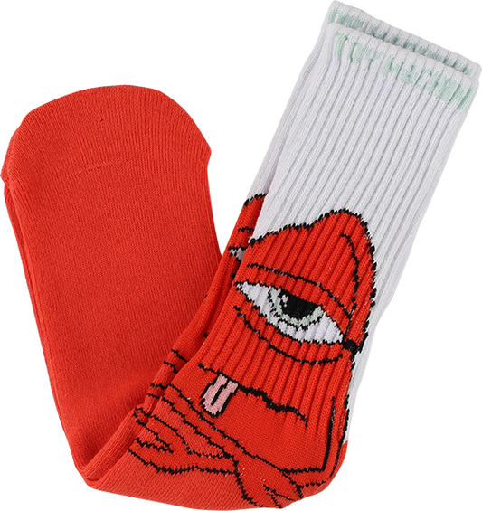 Toy Machine Socks Bored Sect White OSFM New Skateboard Sox