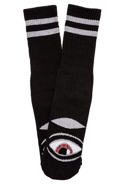 Toy Machine Socks Sect Eye Black OSFM New Skateboard Sox