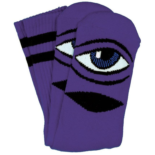 Toy Machine Socks Sect Eye Purple OSFM New Skateboard Sox
