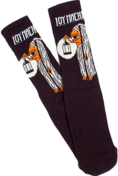 Toy Machine Socks Stairway Black OSFM New Skateboard Sox