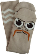Toy Machine Socks Turtle Boy Stache Grey Osfm New Skateboard Sox