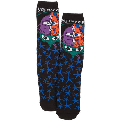 Toy Machine Socks Turtlehead Black OSFM New Skateboard Sox