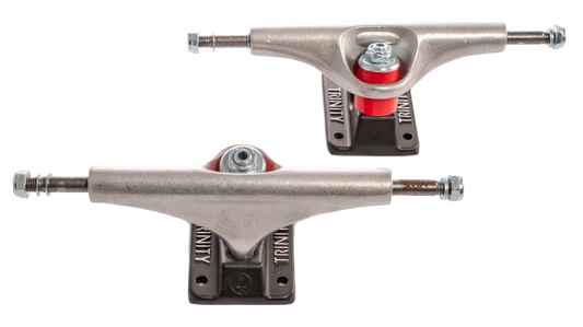Trinity Skateboard Trucks Hollow 6" Raw/Black Matte 8.75" Axles