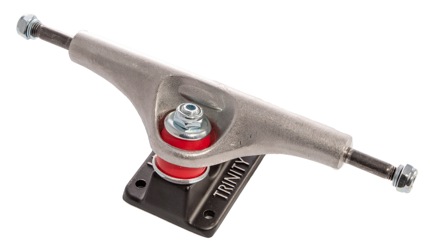 Trinity Skateboard Trucks Hollow 6" Raw/Black Matte 8.75" Axles