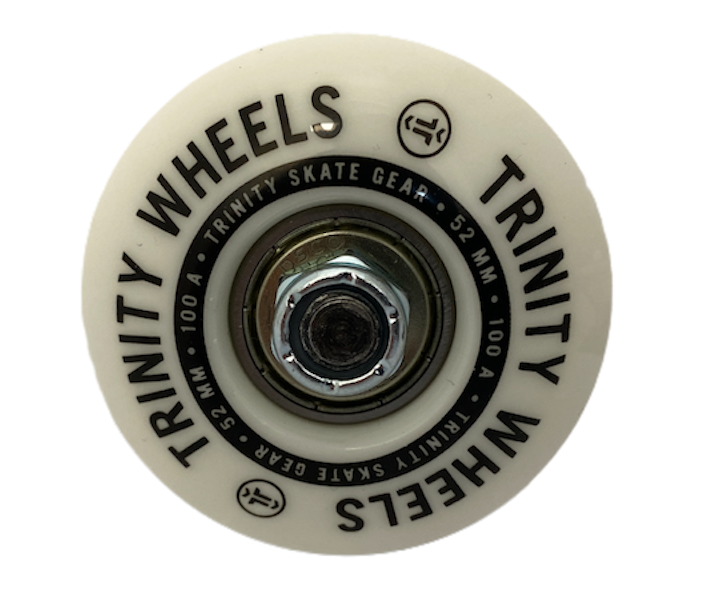 Trinity Skateboard Trucks & Wheels Combo 52mm 6 Raw / Black 8.75" Axles