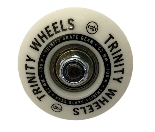 Trinity Skateboard Trucks & Wheels Combo 52mm 6 Raw / Black 8.75" Axles