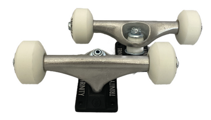 Trinity Skateboard Trucks & Wheels Combo 52mm 6 Raw / Black 8.75" Axles