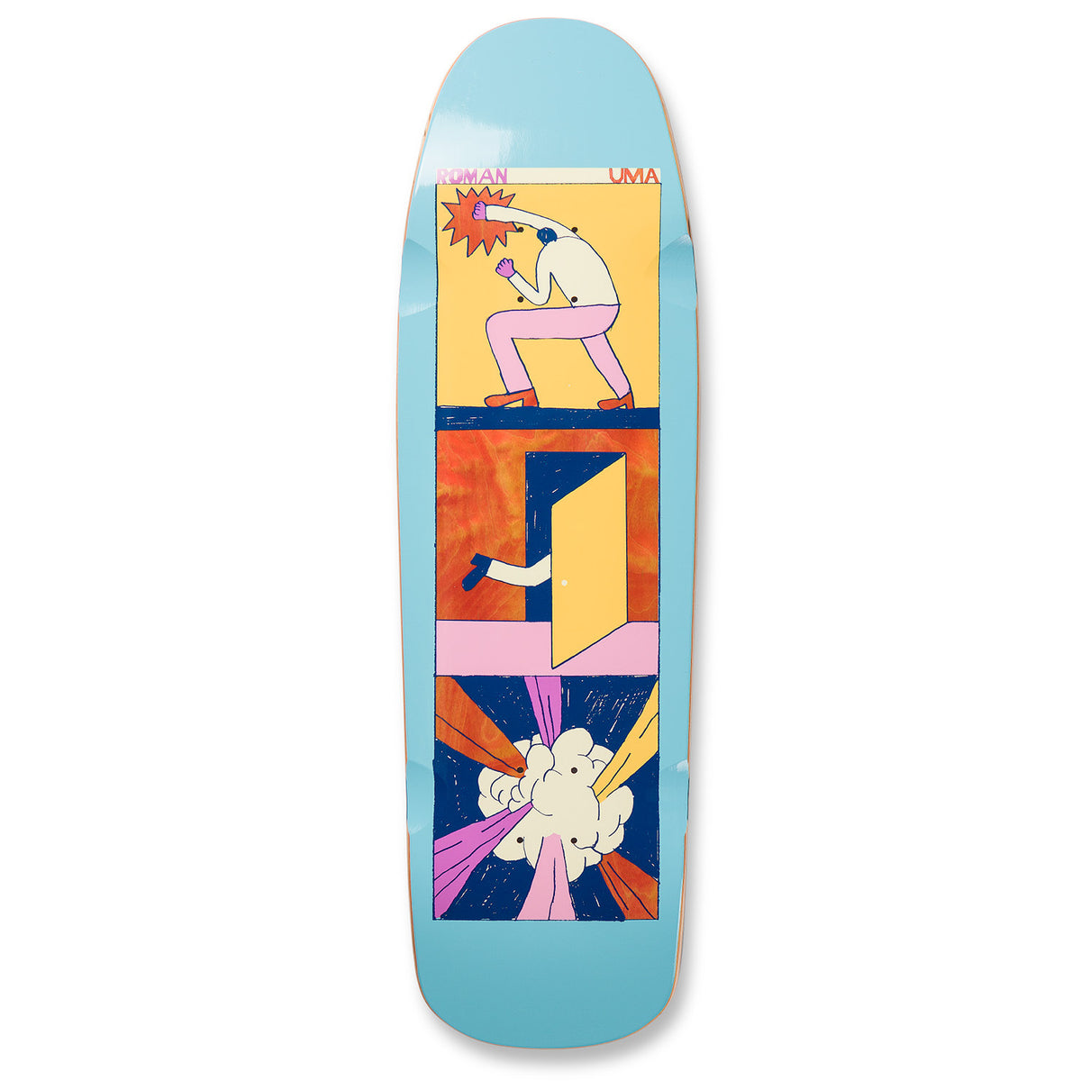 Uma Skateboard Deck Roman Pabich Punch And Run 9 25