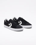 Cons Shoes Pro Leather Vulc Low Black White White Converse Skateboard Sneakers
