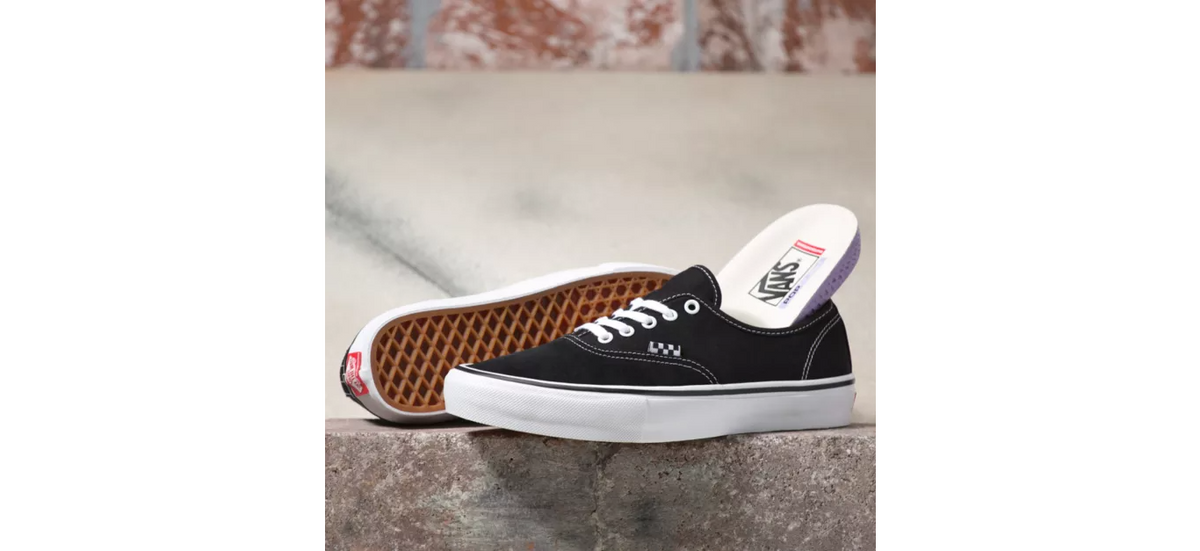 Vans Shoes Authentic Skate Black White Usa Size Classic Skateboard Sneakers