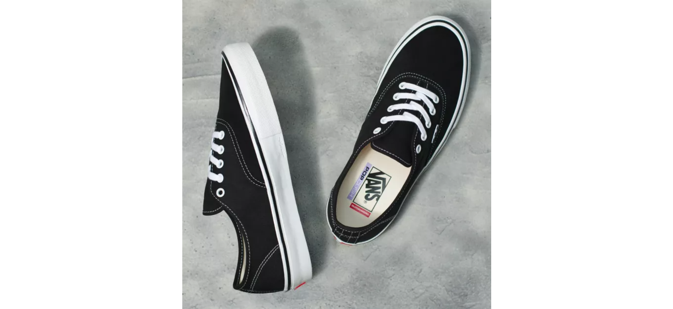 Vans Shoes Authentic SKATE Black White USA SIZE Classic Skateboard Sneakers