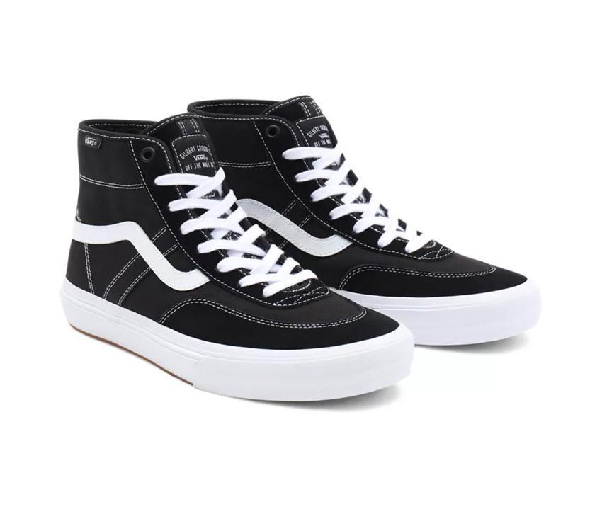 Vans Shoes Crockett High Black White US SIZE Skateboard Sneakers
