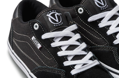 Vans Shoes Rowan Black White Pro USA SIZE Skateboard Sneakers