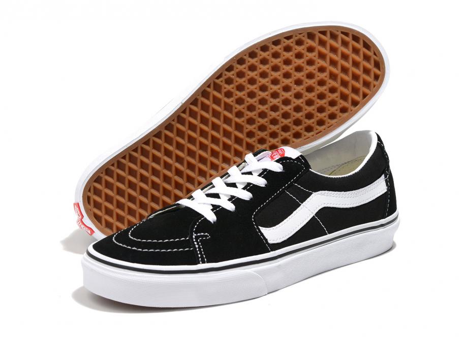 Vans Shoes Sk8 Low Black True White Usa Size Skateboard Sneakers