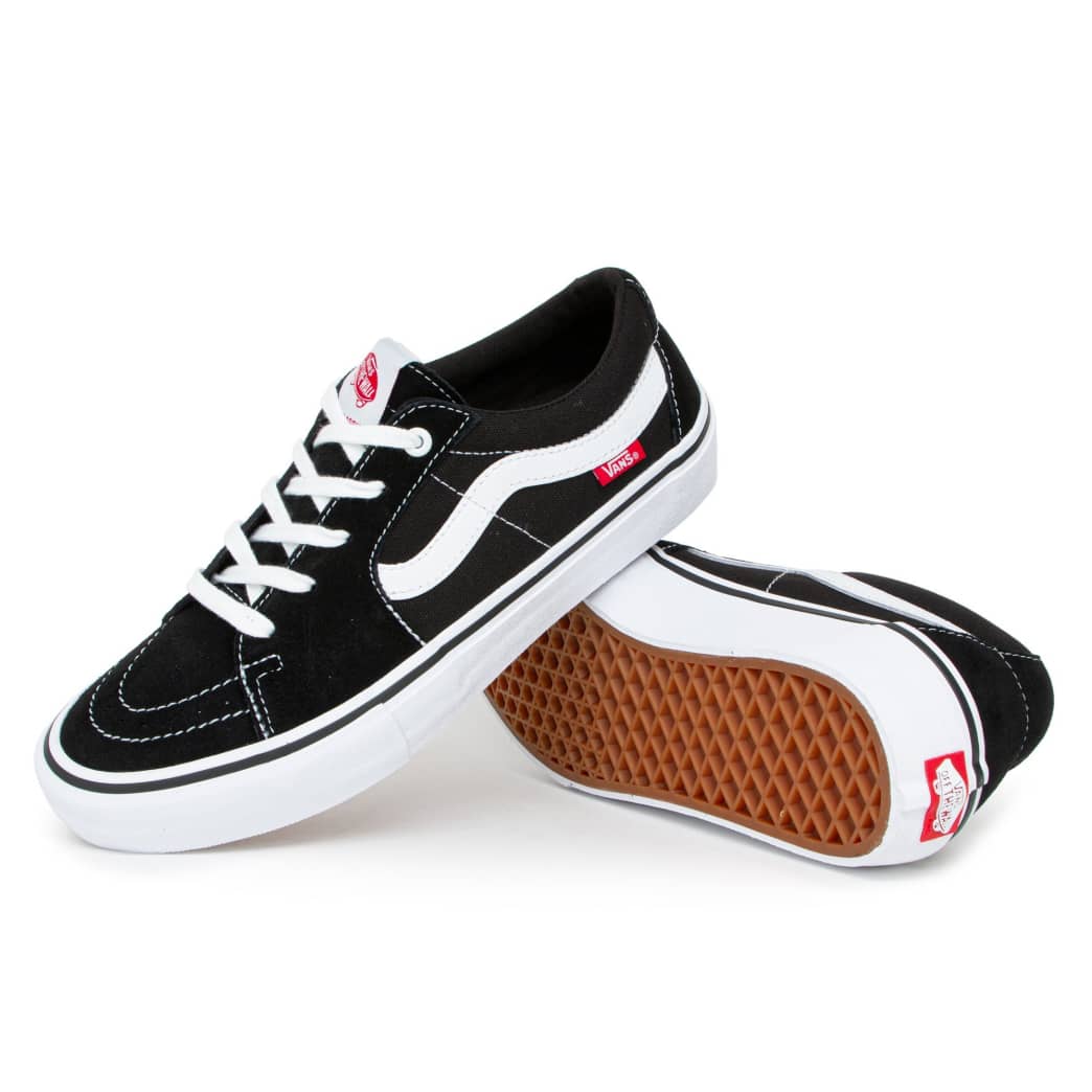 Vans Shoes Skate Sk8 Low Black White Us Size Skateboard Sneakers