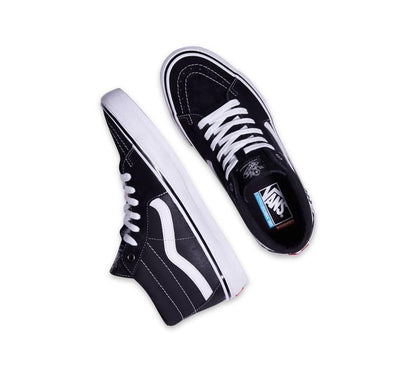 Vans Shoes SKATE GROSSO MID Black White Emo Leather US SIZE Skateboard Sneakers