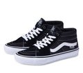 Vans Shoes Skate Grosso Mid Black White Emo Leather Us Size Skateboard Sneakers