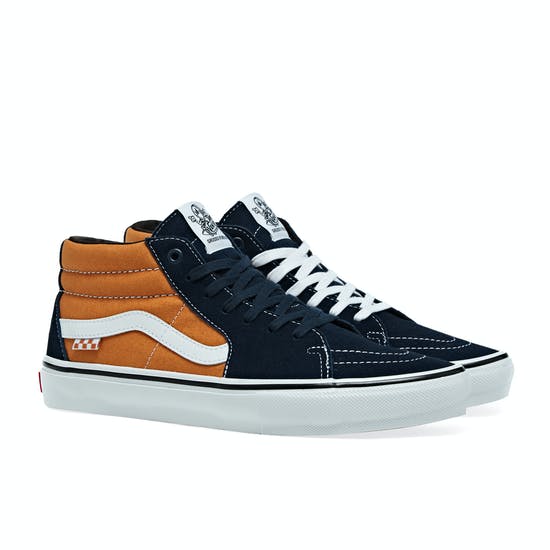 Vans Shoes SKATE GROSSO MID Navy Orange US SIZE Skateboard Sneakers