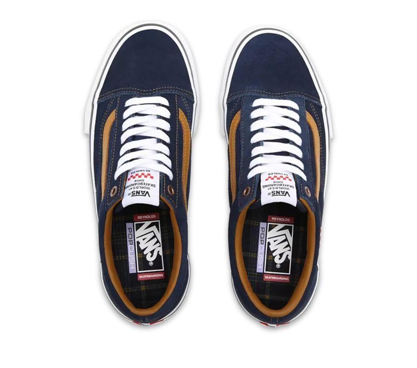 Vans Shoes SKATE OLD SKOOL REYNOLDS Navy/Brown US Size Skateboard Sneakers