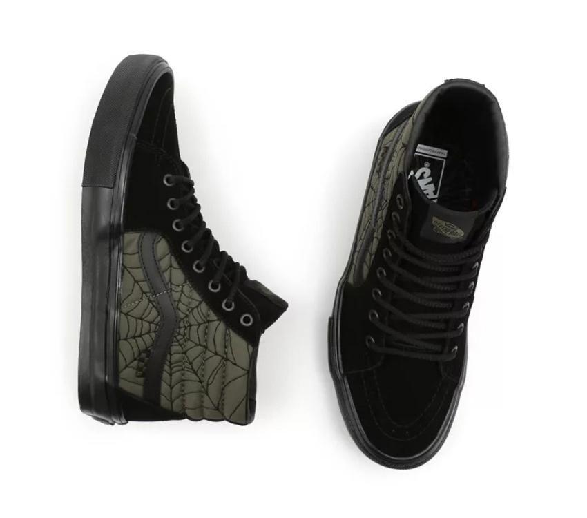 Vans Shoes SKATE Sk8-Hi (Ben Kadow) Web Black US SIZE Skateboard Sneakers