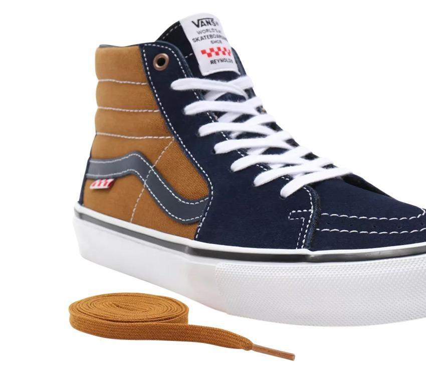 Vans Shoes SKATE Sk8-Hi REYNOLDS Navy Golden Brown US SIZE Skateboard Sneakers