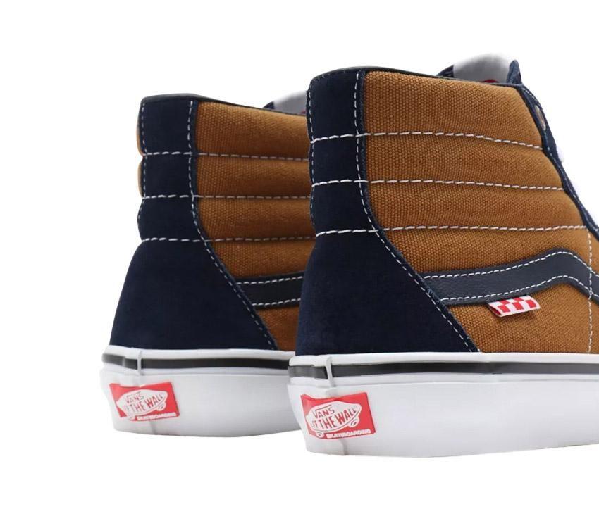 Vans Shoes SKATE Sk8-Hi REYNOLDS Navy Golden Brown US SIZE Skateboard Sneakers