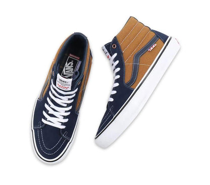 Vans Shoes SKATE Sk8-Hi REYNOLDS Navy Golden Brown US SIZE Skateboard Sneakers
