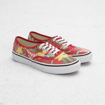 Vans Shoes Authentic Slim (Van Doren) Red Hawaiian USA SIZE Sneakers