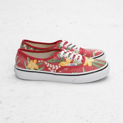 Vans Shoes Authentic Slim (Van Doren) Red Hawaiian USA SIZE Sneakers