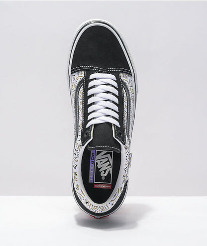 Vans Shoes SKATE Old Skool BAKER BANDANA Black White US Size Skateboard Sneakers