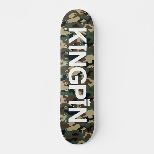 Kingpin Skate Supply Deck Og Logo Camo