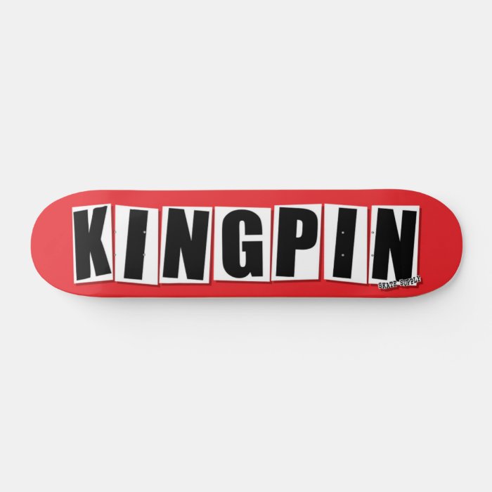 Kingpin Skate Supply Deck Block Logo Red (1/20)