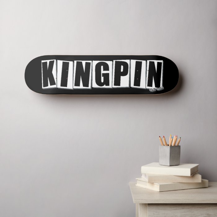 Kingpin Skate Supply Deck Block Logo Black (1/20)