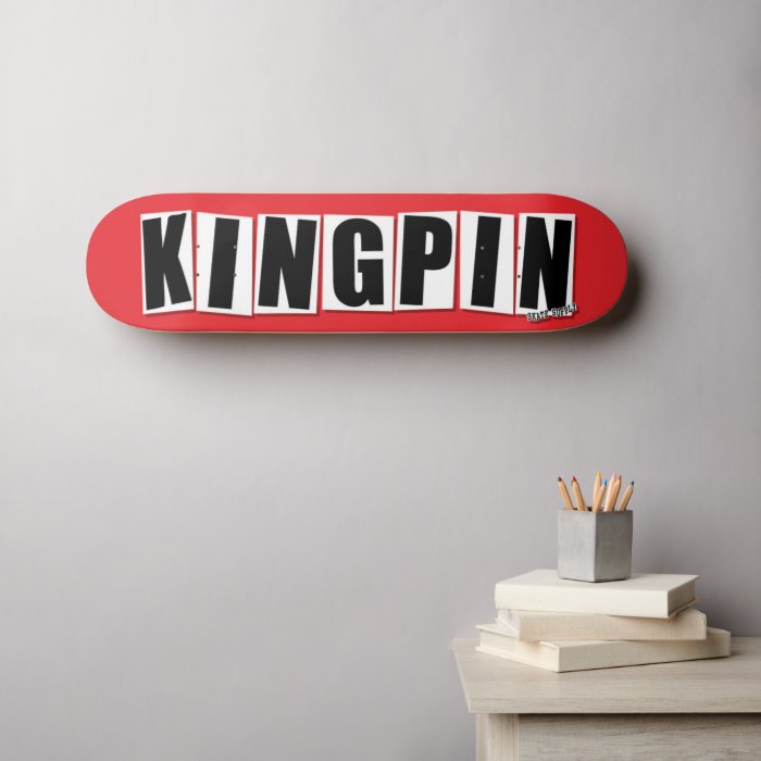 Kingpin Skate Supply Deck Block Logo Red (1/20)