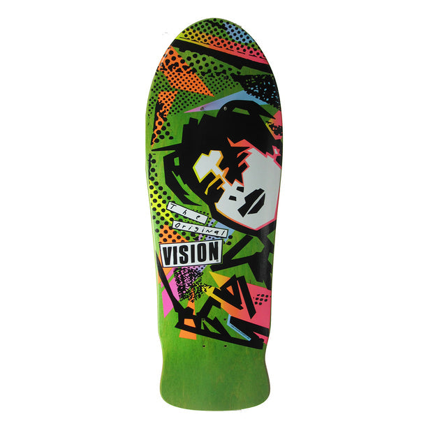 Vision Skateboards Deck Mark Gonzales Lime Stain 10" Reissue