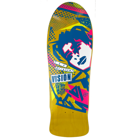 Vision Skateboards Deck Mark Gonzales Yellow Stain 10" Reissue