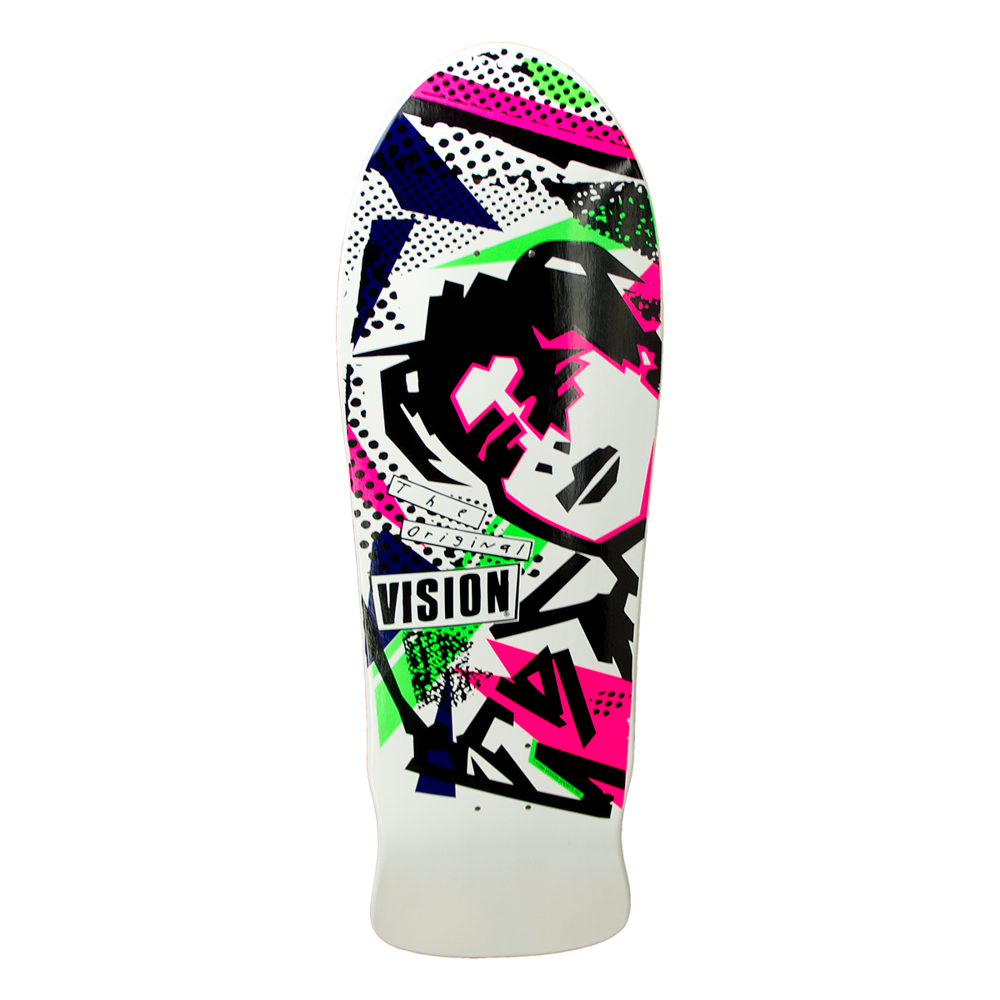 Vision Skateboards Deck Mark Gonzales White Dip 10" Reissue