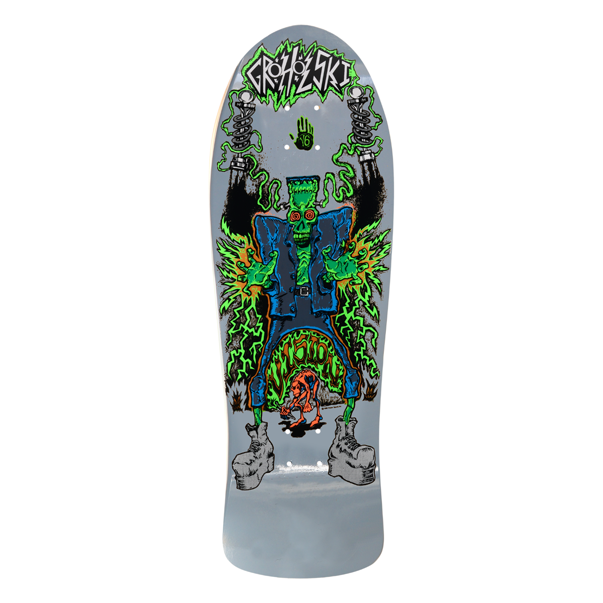 Vision Skateboards Deck Groholski Frankenstein Grey 10 25 Reissue
