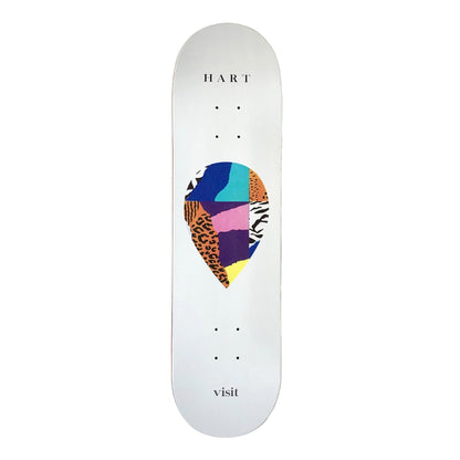 Visit Skateboard Deck Scrap Kelly Hart 8.375"
