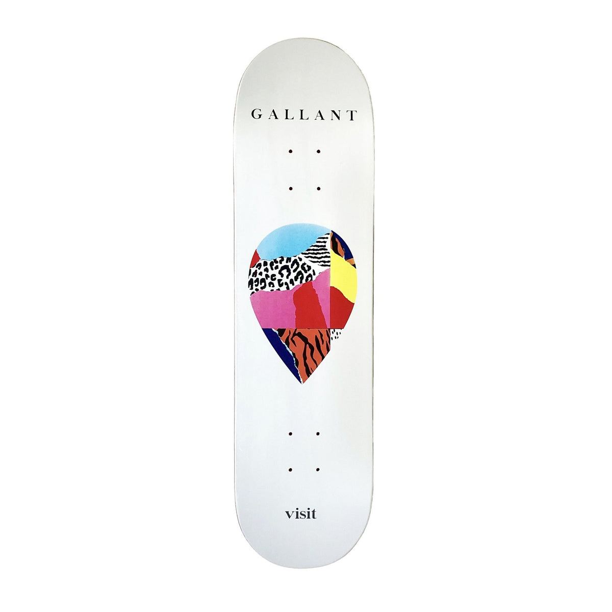 Visit Skateboard Deck Scrap Ryan Gallant 8 25