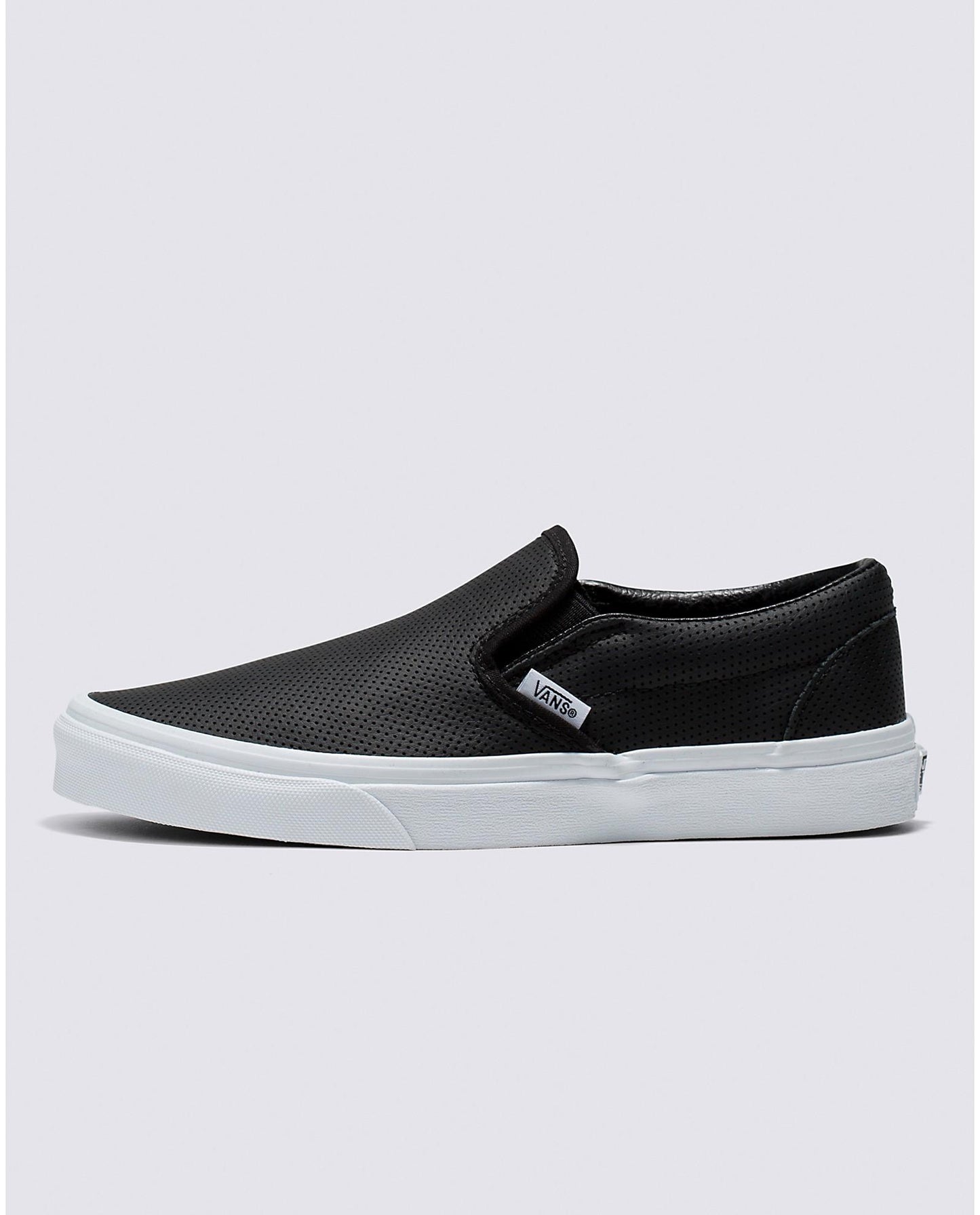 Vans Shoes Classic Slip-On Perf Leather Black US SIZE Skateboard Sneakers